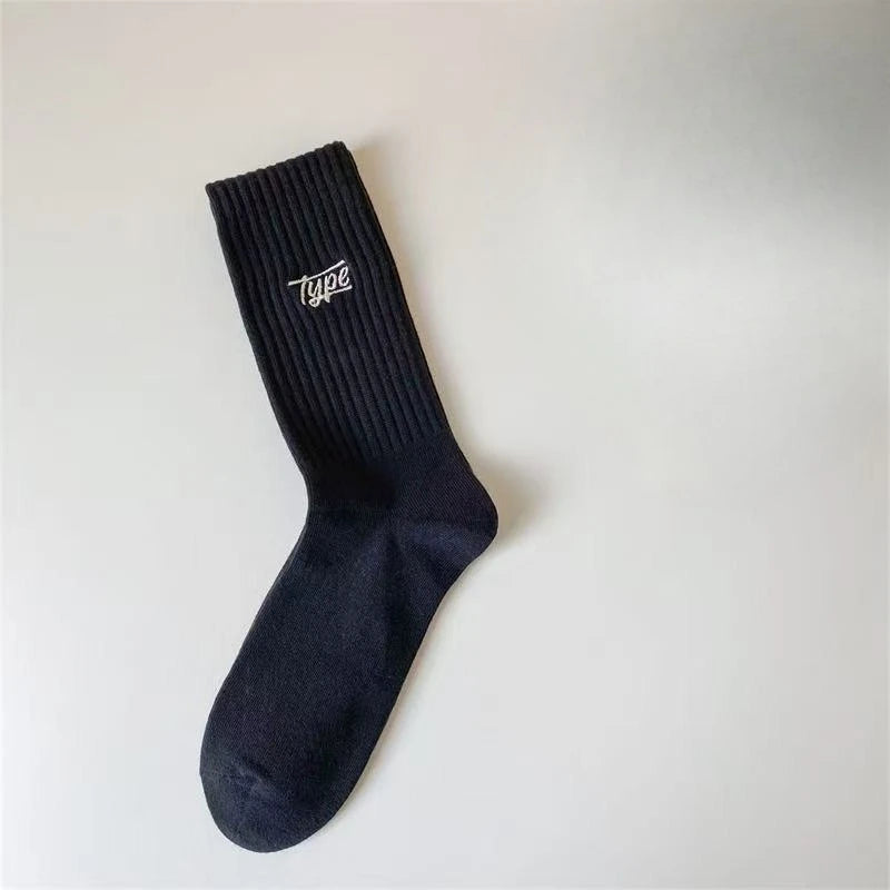 Casual Comfortable Mid Length Socks Bundle 1x/6x