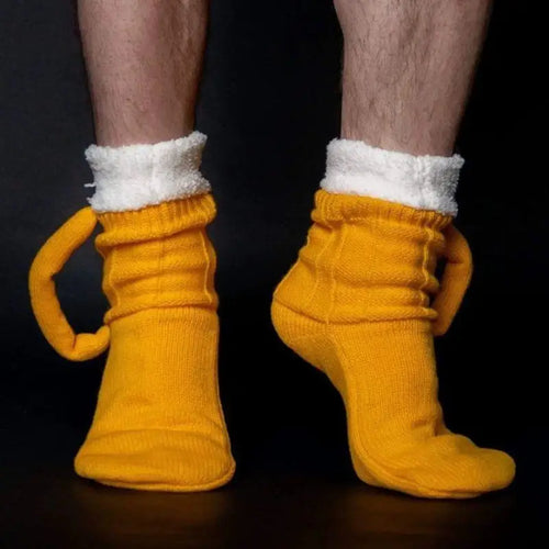 Beer Mug Knitted Socks