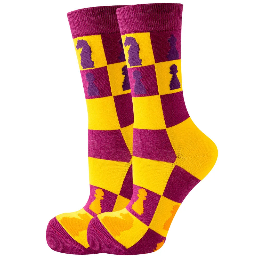 Colored Cartoonish Designed Socks