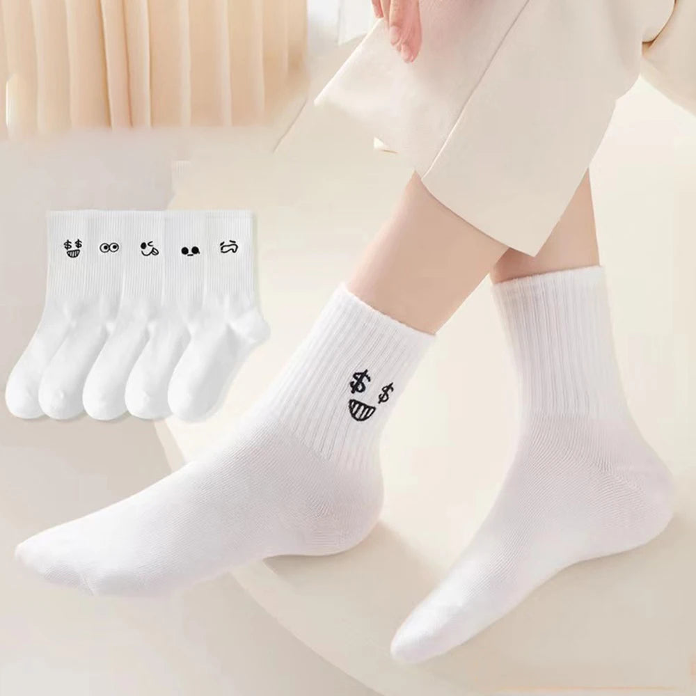 White Cartoonish Socks