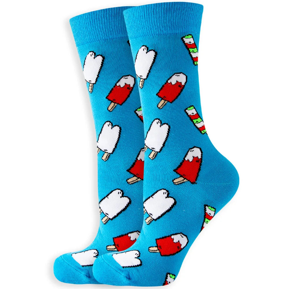 Colored Cartoonish Designed Socks