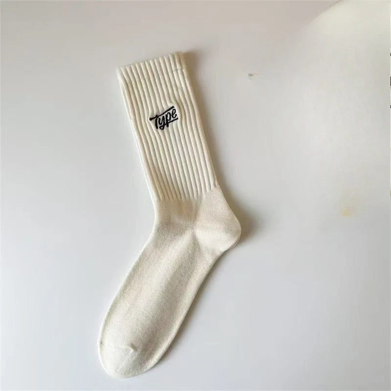 Casual Comfortable Mid Length Socks Bundle 1x/6x