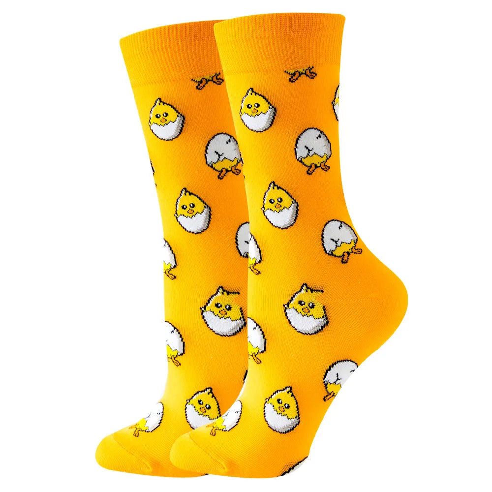 Colored Cartoonish Designed Socks