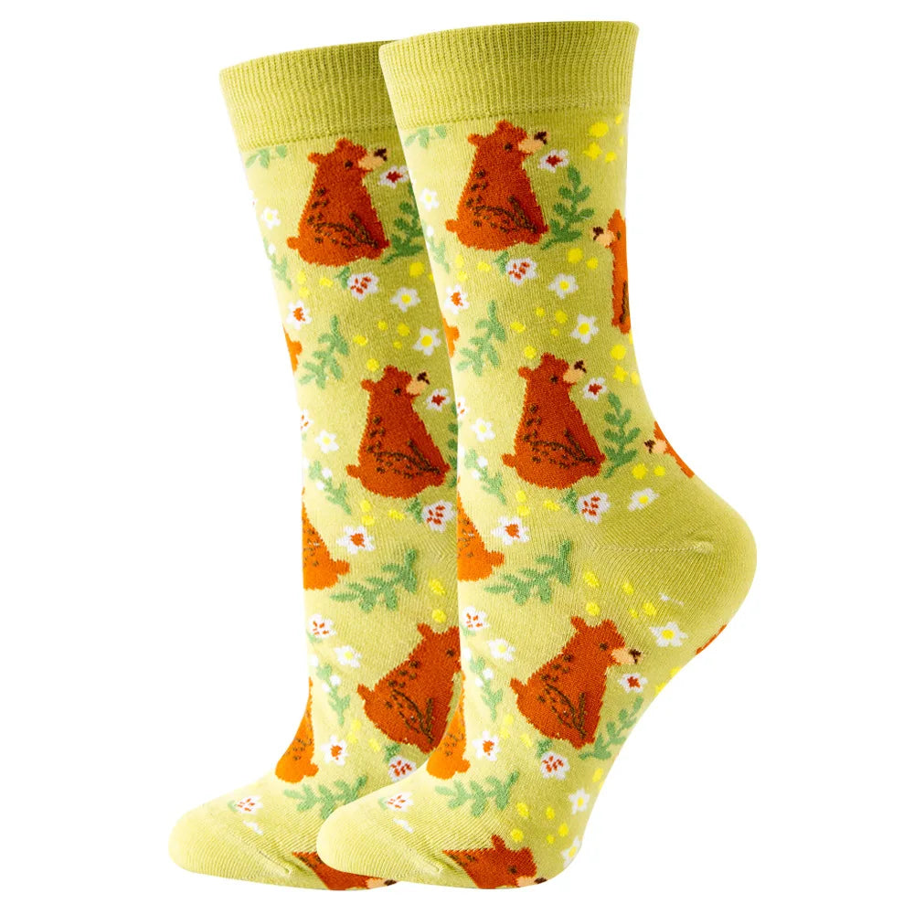 Colored Cartoonish Designed Socks