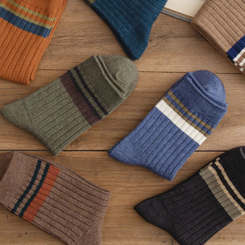 Solid Color Striped Mid Tube Socks Bundle 6x/12x