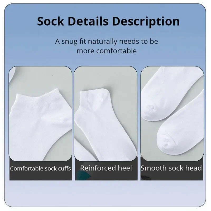 Solid Color Breathable Socks