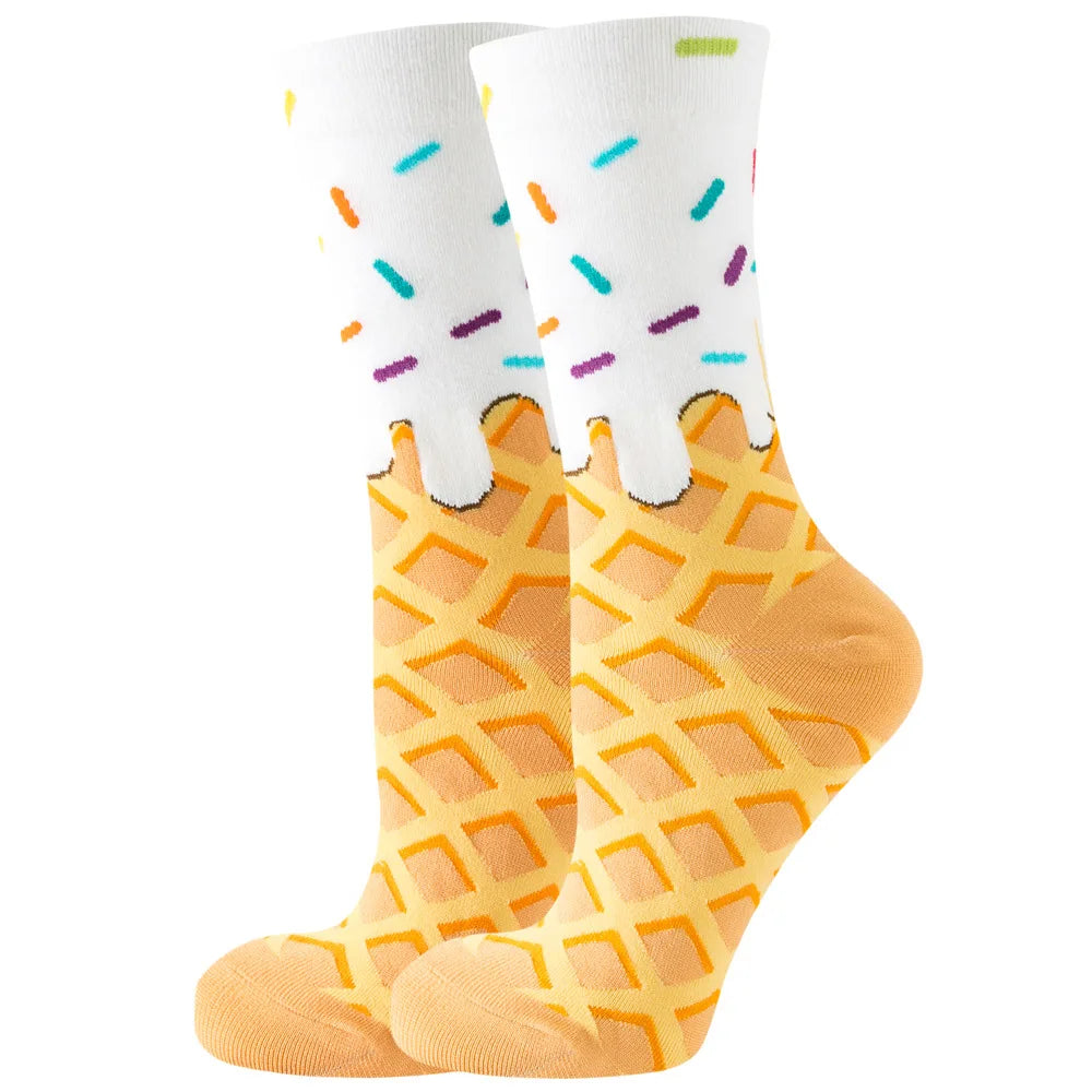 Colored Cartoonish Designed Socks