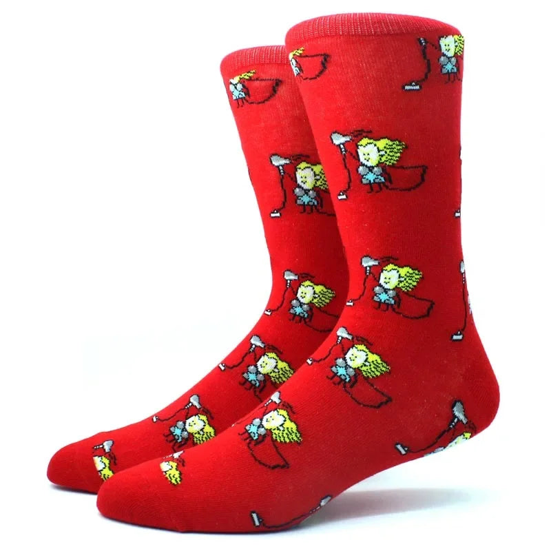 superhero, movie and series socks